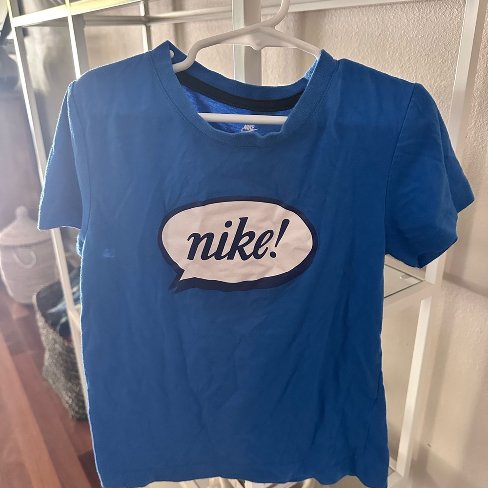 Nike Kids Bright Blue Speech Bubble Tee